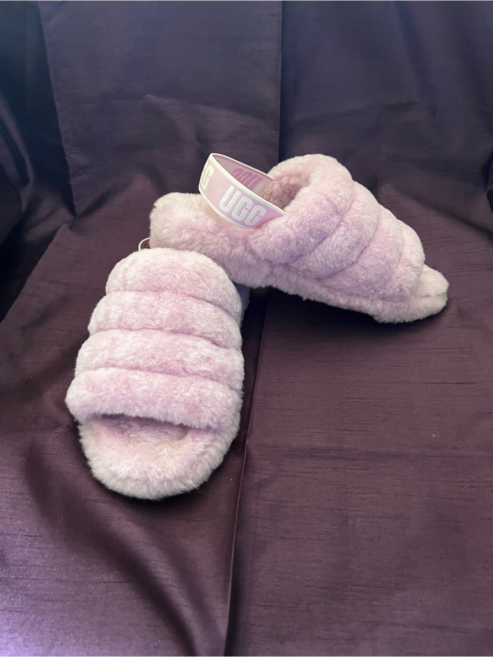 UGG Women's Fluff Yeah Slide - Pastel Pink Plush Shearling